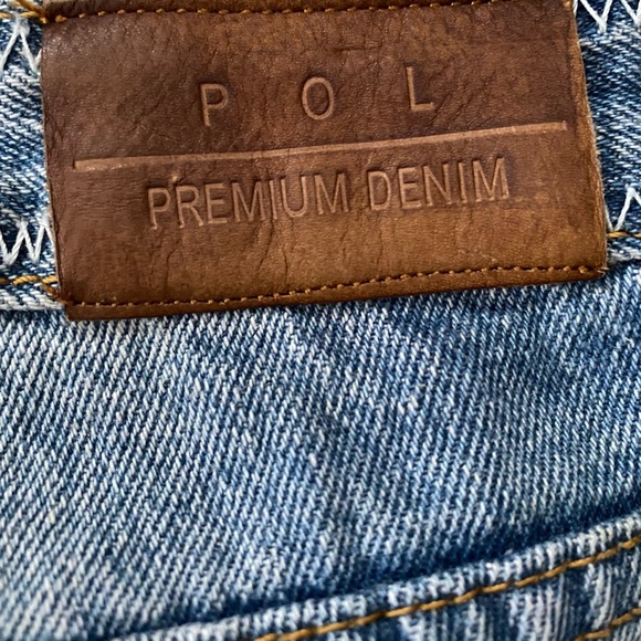 Vici P.O.L premium denim medium wash distressed raw hem jeans size small - Picture 11 of 16